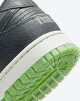 Nike Dunk Low Retro Halloween (2022) sneakers basse uomo e donna in pelle multicolore, dettaglio tomaia