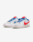 Nike Dunk Low Retro Year of the Rabbit White Rabbit (2023) sneakers basse uomo e donna in pelle bianco, vista frontale