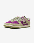 Nike Dunk Low Retro Viotech Dusty Olive sneakers basse uomo e donna in pelle verde oliva, vista frontale