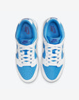 Nike Dunk Low Reverse UNC sneakers basse donna in pelle multicolore, vista posteriore