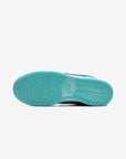 Nike Dunk Low Baltic Blue Total Orange sneakers basse uomo e donna in pelle blu arancione, vista posteriore