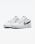 Nike Dunk Low Primal White sneakers basse donna in pelle bianco, vista frontale