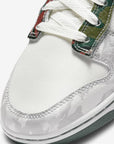Nike Dunk Low Sail Multi-Camo sneakers basse uomo e donna in pelle bianco, dettaglio suola