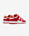 Nike Dunk Low USC sneakers basse uomo e donna in pelle bianco rosso, dettaglio suola
