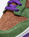 Nike Dunk Low Veneer (2020) sneakers basse uomo e donna in pelle multicolore, vista posteriore