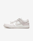 Nike Dunk Low Venice sneakers basse donna in pelle bianco viola, vista laterale