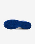 Nike Dunk Low White Hyper Royal (2025) sneakers basse uomo e donna in pelle bianco blu, dettaglio suola