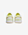 Nike Dunk Low Yellow Strike sneakers basse uomo e donna in pelle giallo, vista dall'alto
