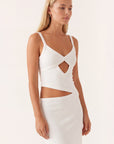 Abito maxi indossato, vista completa