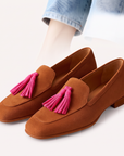 Mocassini Donna Comodi Rosa – vista 3/4