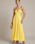 Abito lungo donna in chiffon, aderente — vista 6