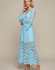 Abito maxi indossato, vista completa