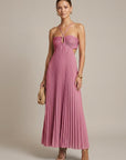 Abito lungo donna in chiffon, aderente — vista 5
