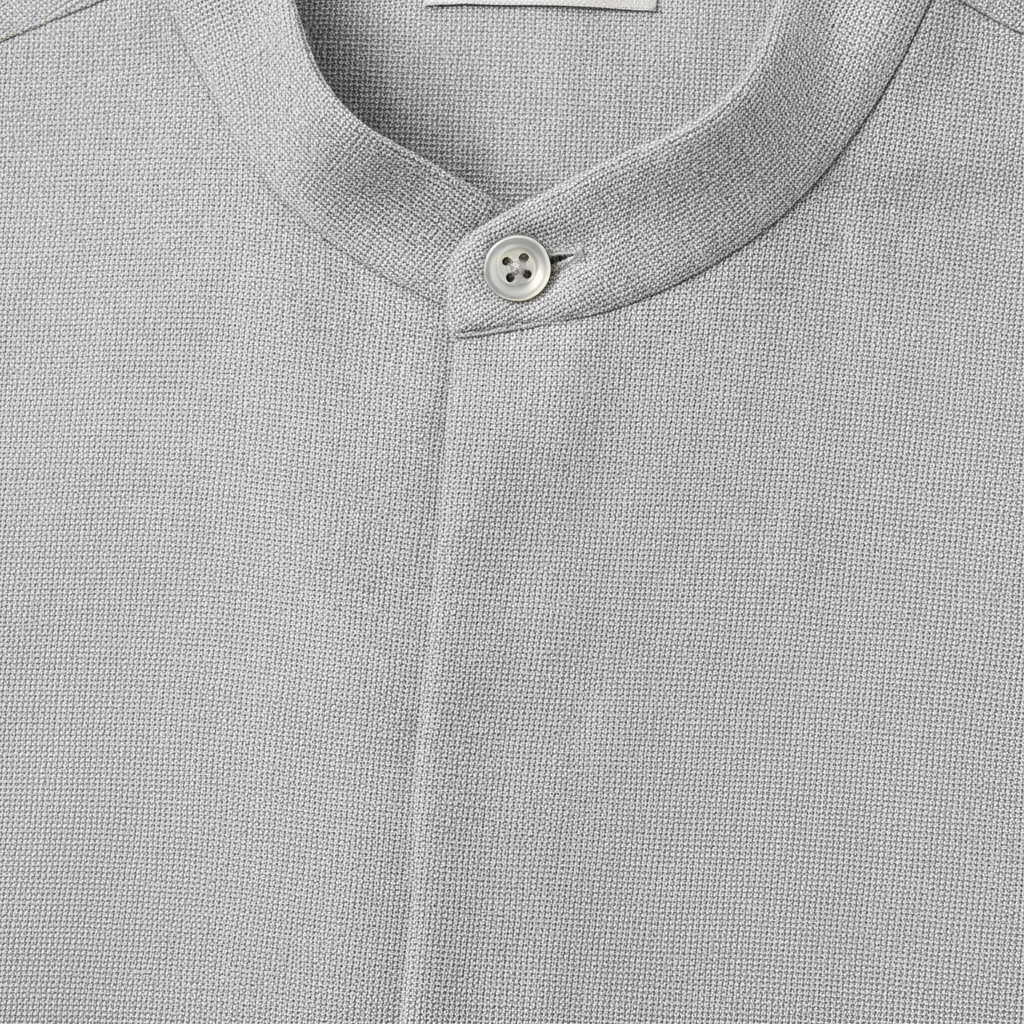 Completo Coordinato Uomo Camicia Fresco Lana Estivo e Pantaloncini - dettaglio