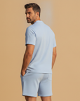 Completo Coordinato Uomo Camicia Popover e Pantaloncini - vista posteriore