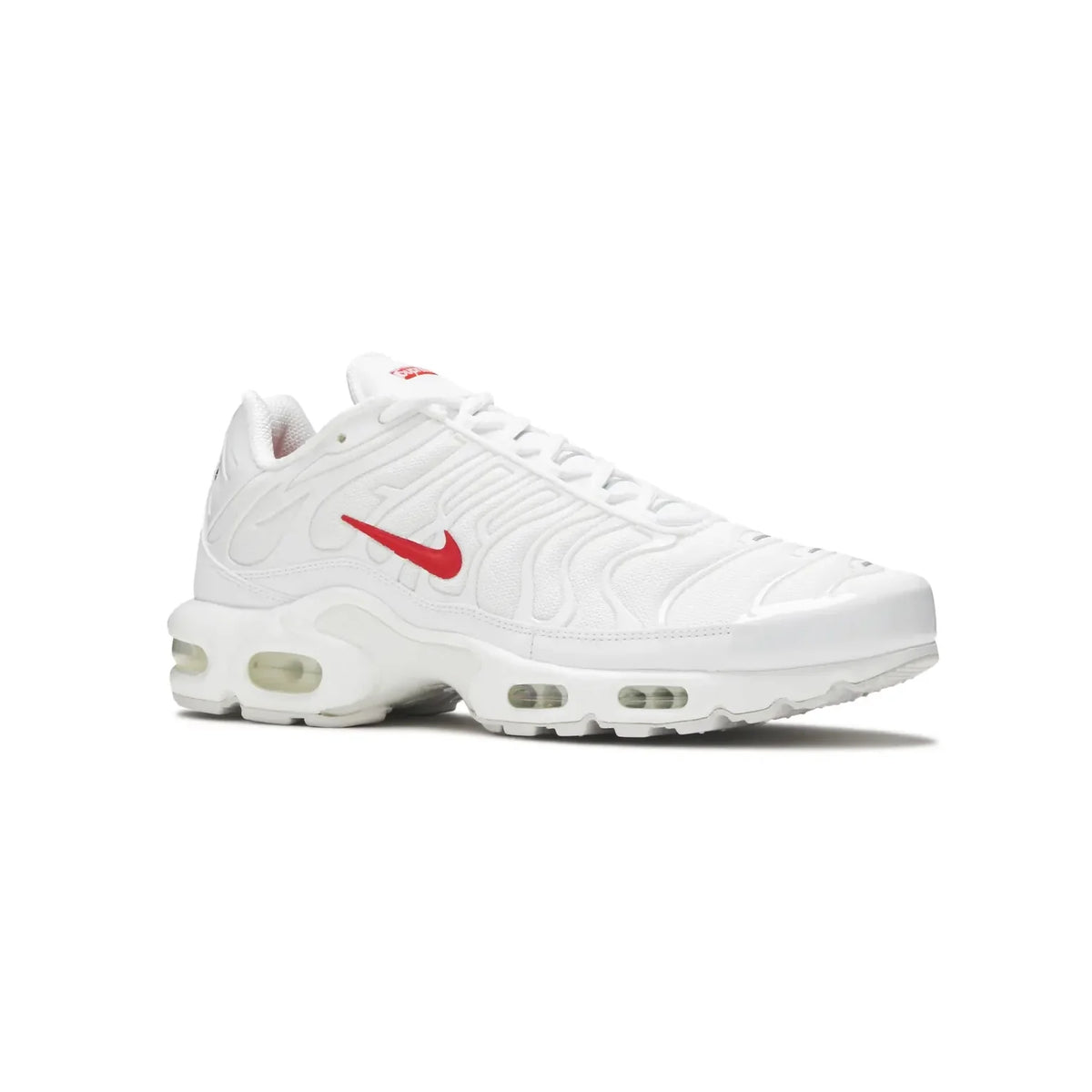 Nike Air Max Plus x Supreme White Speed Red Bianco Rosso Uomo Donna - 2