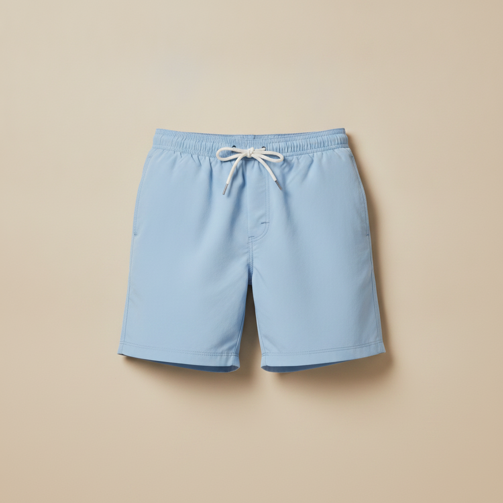 Costume Uomo Boxer ad Asciugatura Rapida – Tinta Unita Essenziale - Azzurro