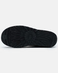 UGG Classic Ultra Mini Black stivaletti donna in pelle scamosciata e montone nero, vista posteriore