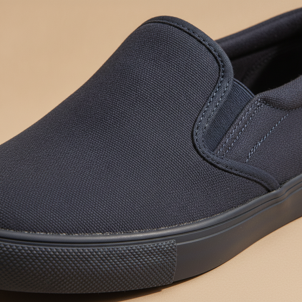 Scarpe Uomo Slip-On in Tela – Mocassino Casual Estivo Senza Lacci - dettaglio