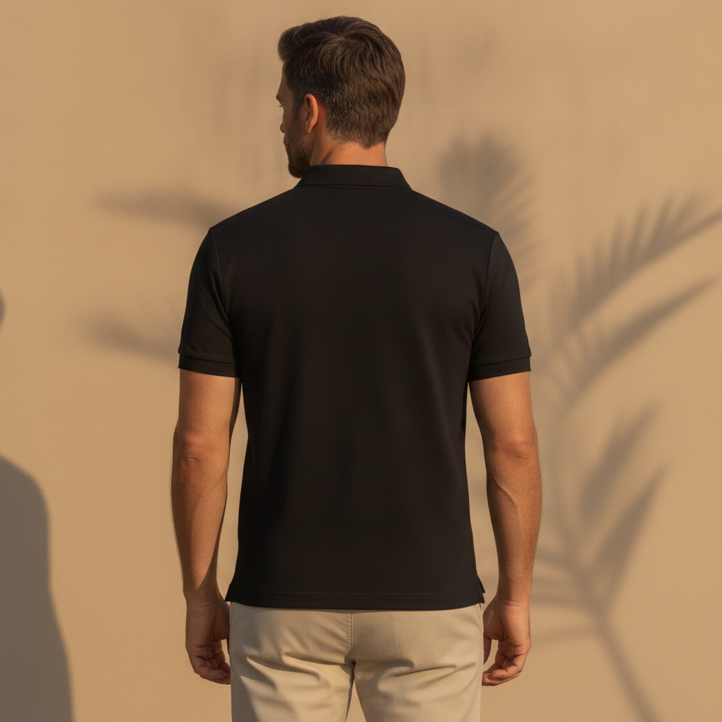 Polo Uomo Tecnica Traspirante – Performance Sport e Quotidiano - vista posteriore
