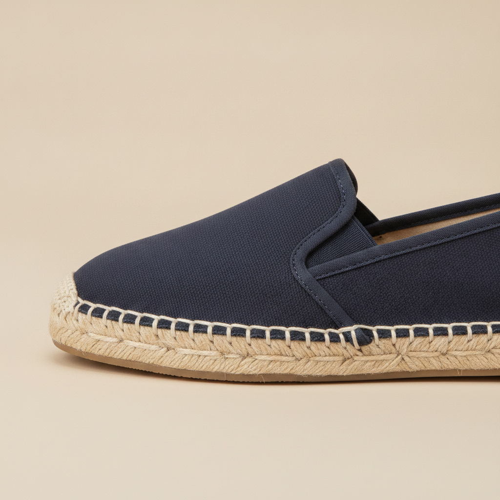 Espadrillas Slip-On Chiuse Uomo – Casual Eleganti Estive - vista laterale