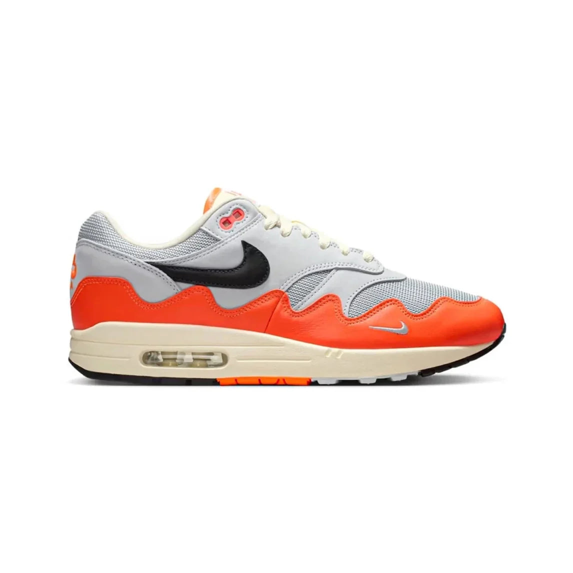 Nike Air Max 1 Patta Waves Hyper Crimson Pure Platinum Arancione Unisex - 1