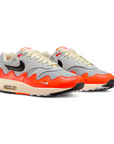Nike Air Max 1 Patta Waves Hyper Crimson Pure Platinum Arancione Unisex - 2