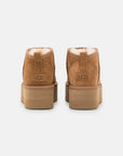 UGG Classic Ultra Mini Platform Chestnut stivaletti con zeppa donna marrone chestnut, dettaglio suola