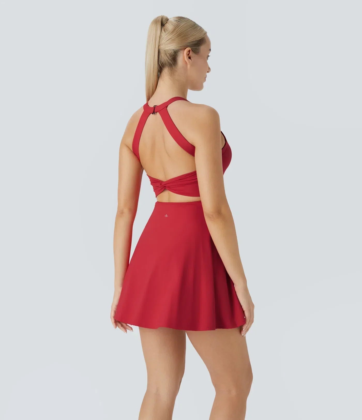 Vestito Mini Sportivo Elasticizzato per Donna – Pantaloncino Integrato Taglio Svasato