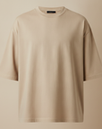T-shirt Uomo Oversize Streetwear – Vestibilità Ampia Urban - Beige