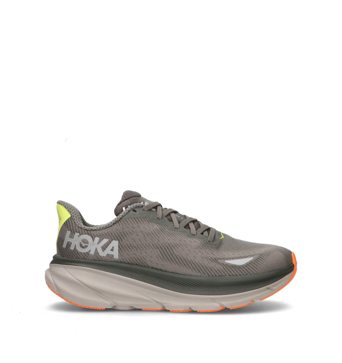 Hoka One One Clifton 9 GTX Scarpa running uomo grigia in gore-tex