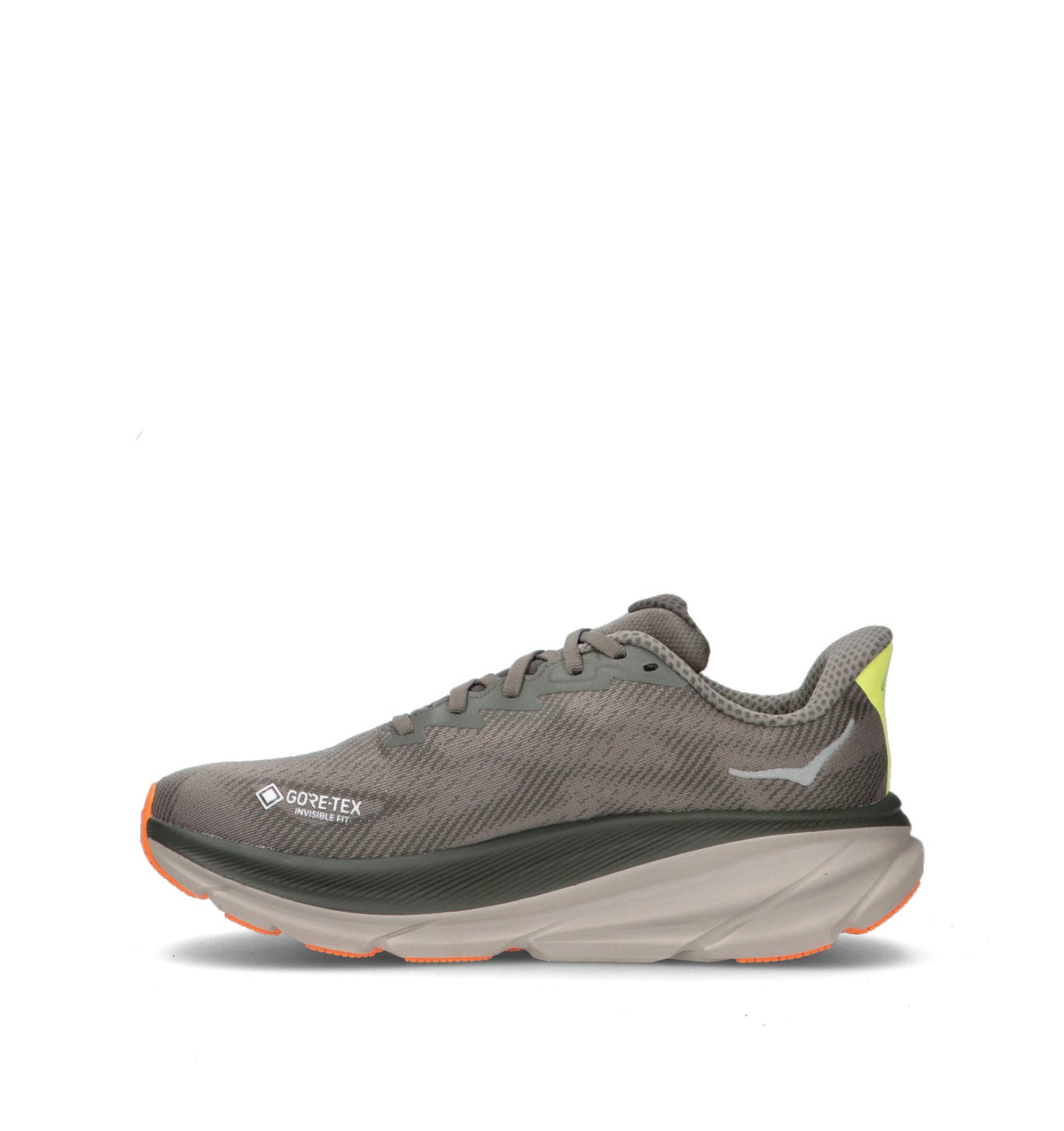 Hoka One One Clifton 9 GTX Scarpa running uomo grigia in gore-tex