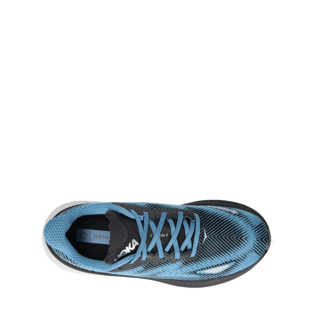 Hoka One One Clifton 9 GTX Scarpa running uomo blu in gore-tex