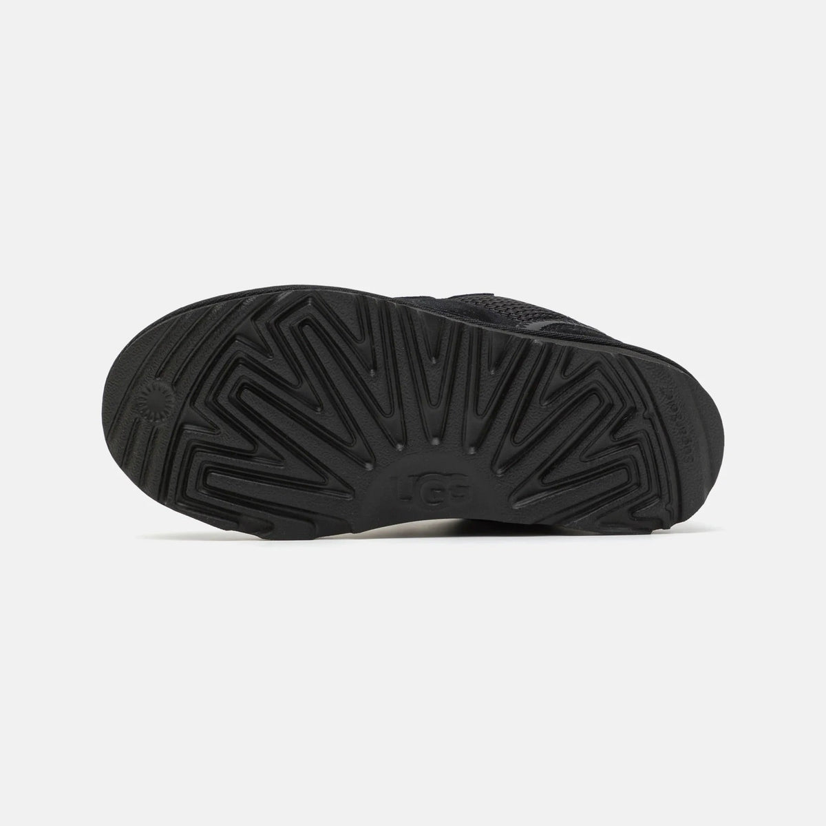 UGG Lowmel Black sneakers uomo e donna in pelle scamosciata nero, dettaglio interno