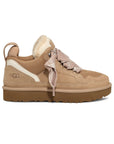 UGG Lowmel Sand sneakers donna in pelle scamosciata beige sand, vista laterale