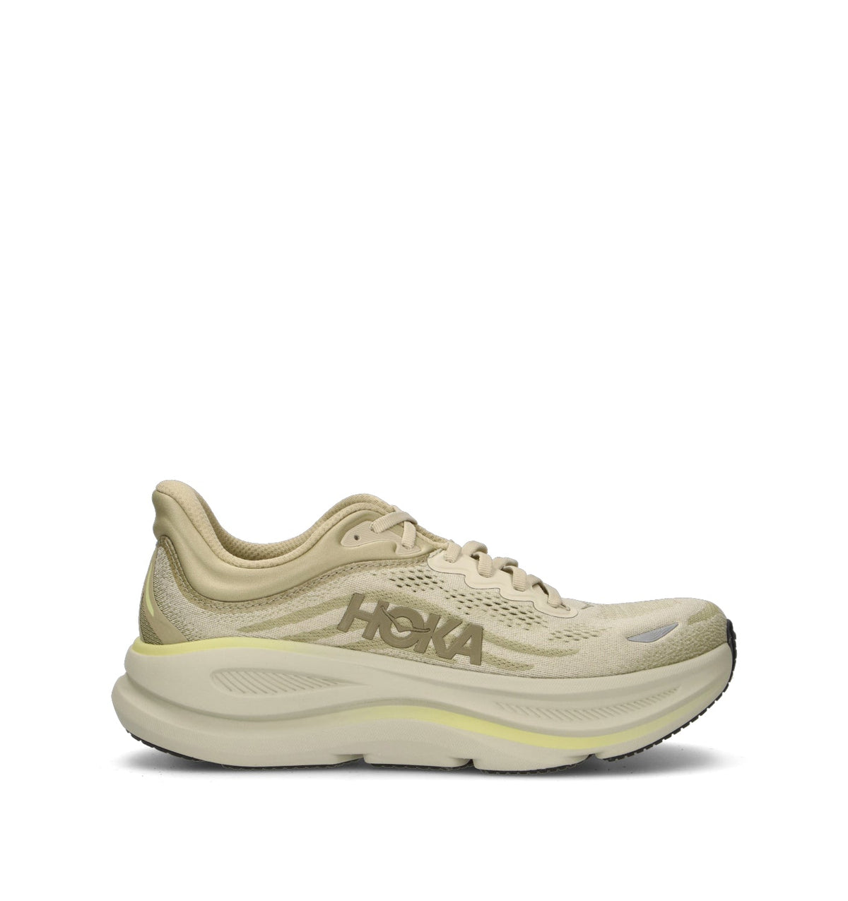 Hoka One One M Bondi 9 Scarpa running uomo verde/beige