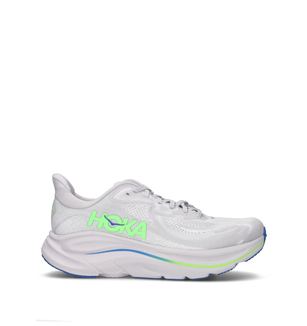 Hoka One One M Clifton 10 Scarpa running uomo ash grey/neon green