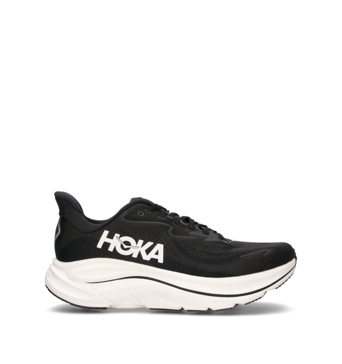 Hoka One One M Clifton 10 Scarpa running uomo nera Black White