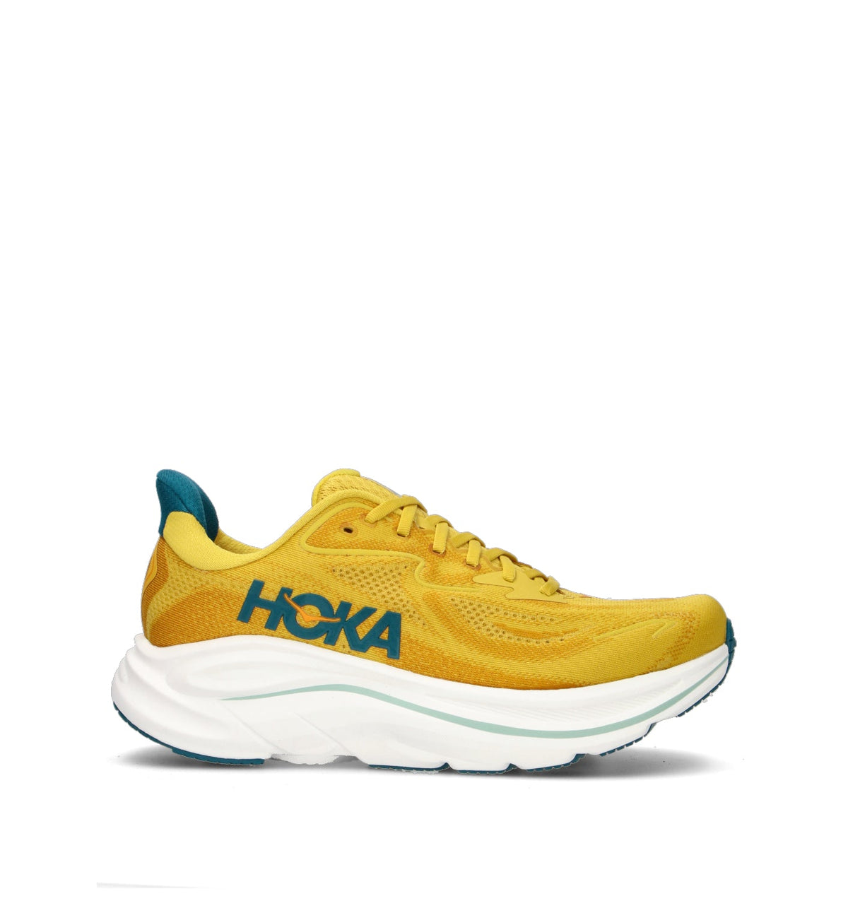 Hoka One One M Clifton 10 Scarpa running uomo yellow gold/tidal wave