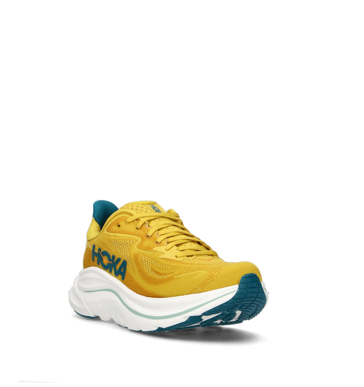 Hoka One One M Clifton 10 Scarpa running uomo yellow gold/tidal wave