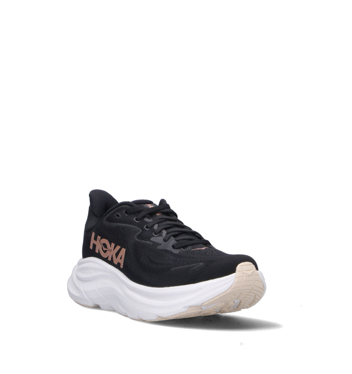 Hoka One One W Clifton 10 Scarpa running donna nera Black Rose Gold
