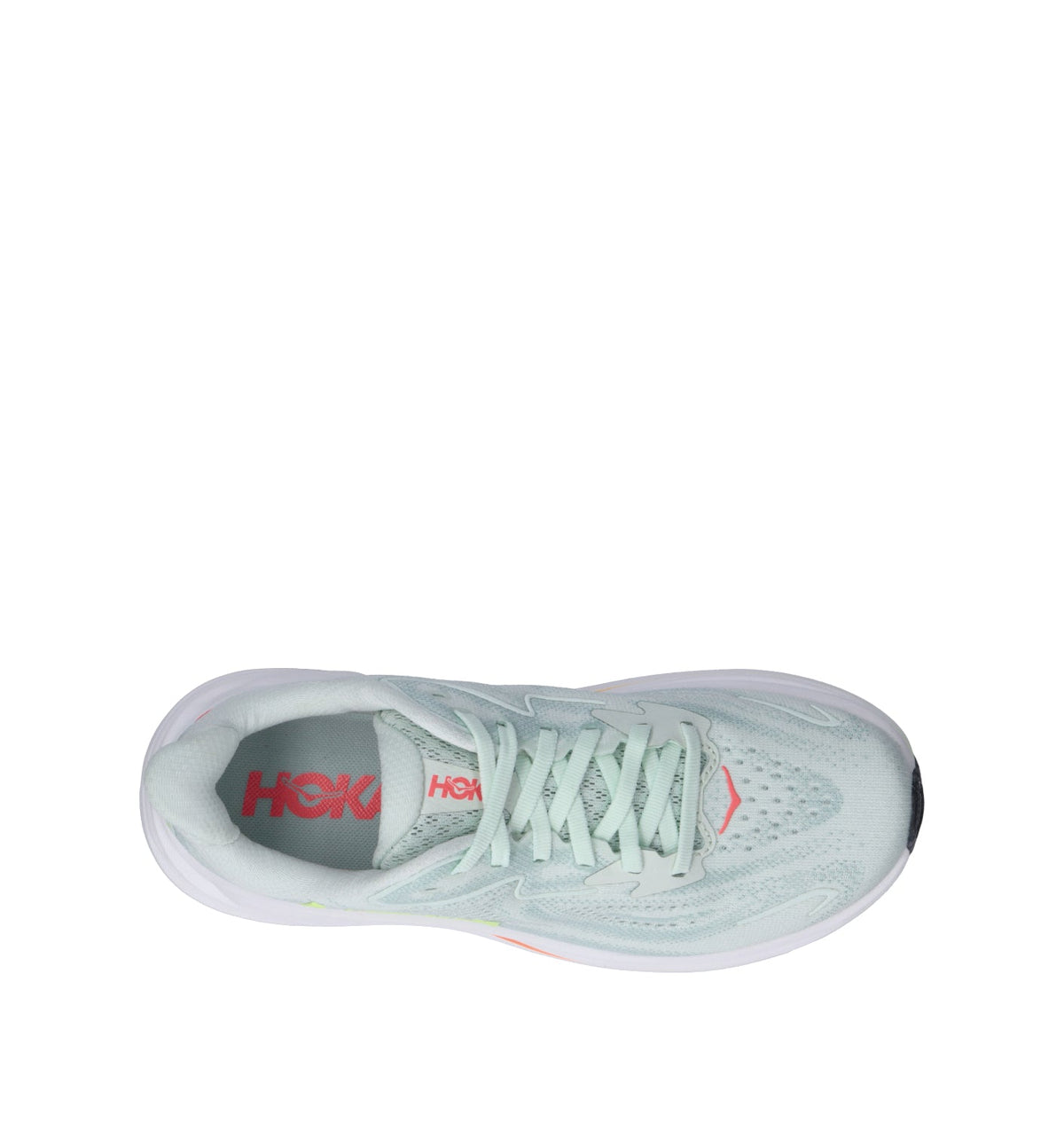 Hoka One One W Clifton 10 Scarpa running donna sea glass/neon flame