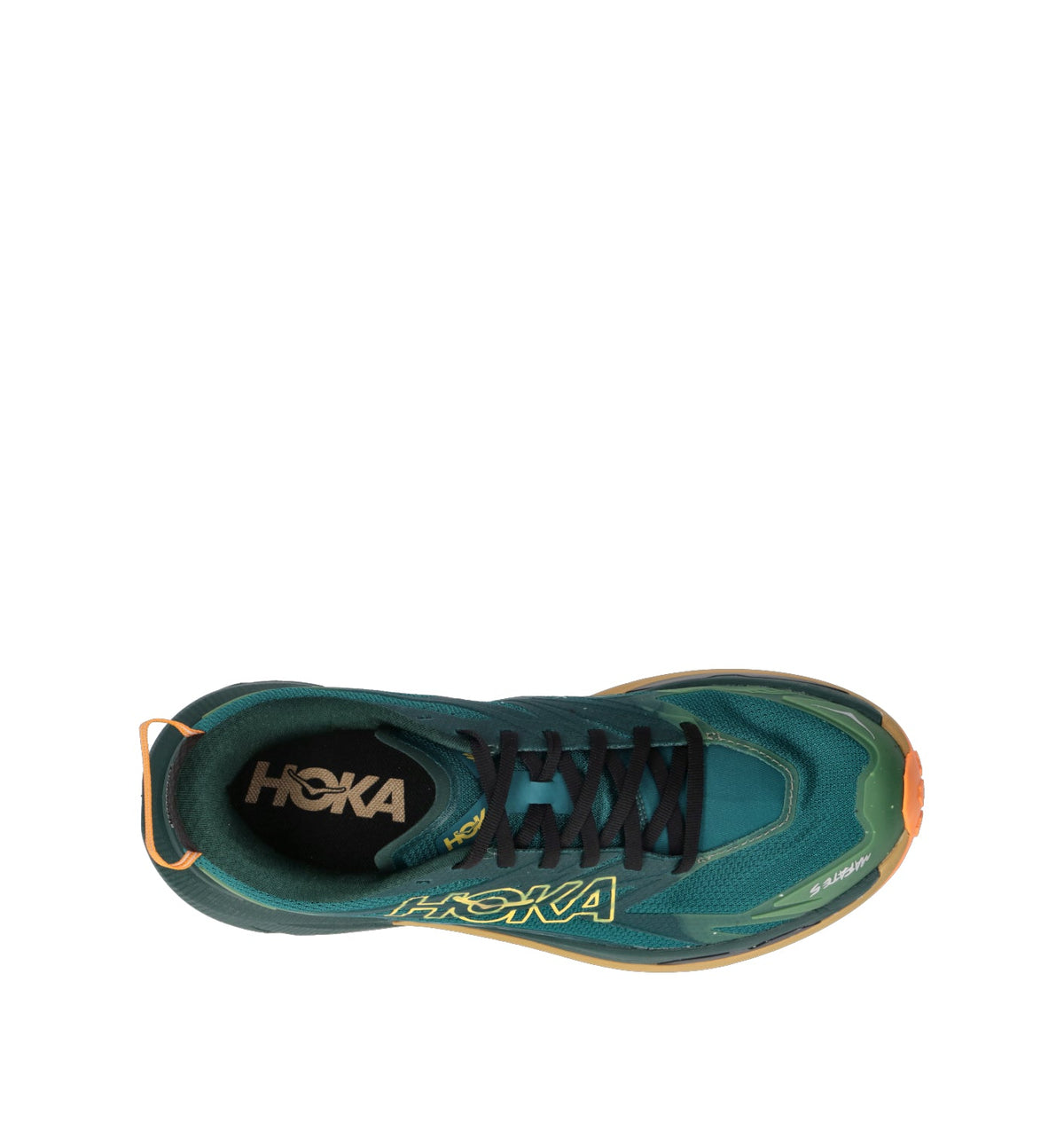 Hoka One One M Mafate 5 Scarpa trail running uomo tidal wave/mustard seed