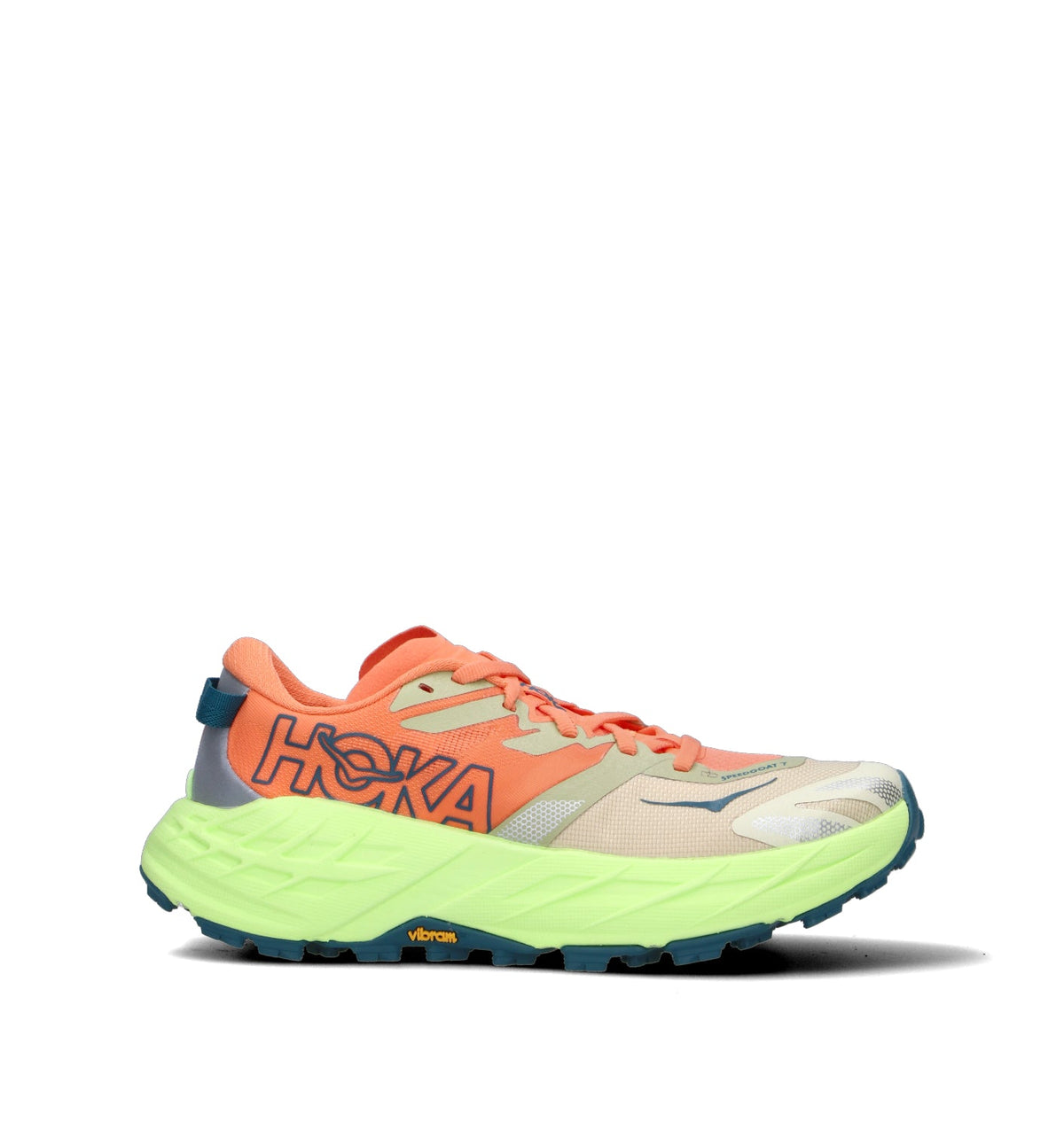 Hoka One One W Speedgoat 7 Scarpa trail running donna persimmon/neon yuzu
