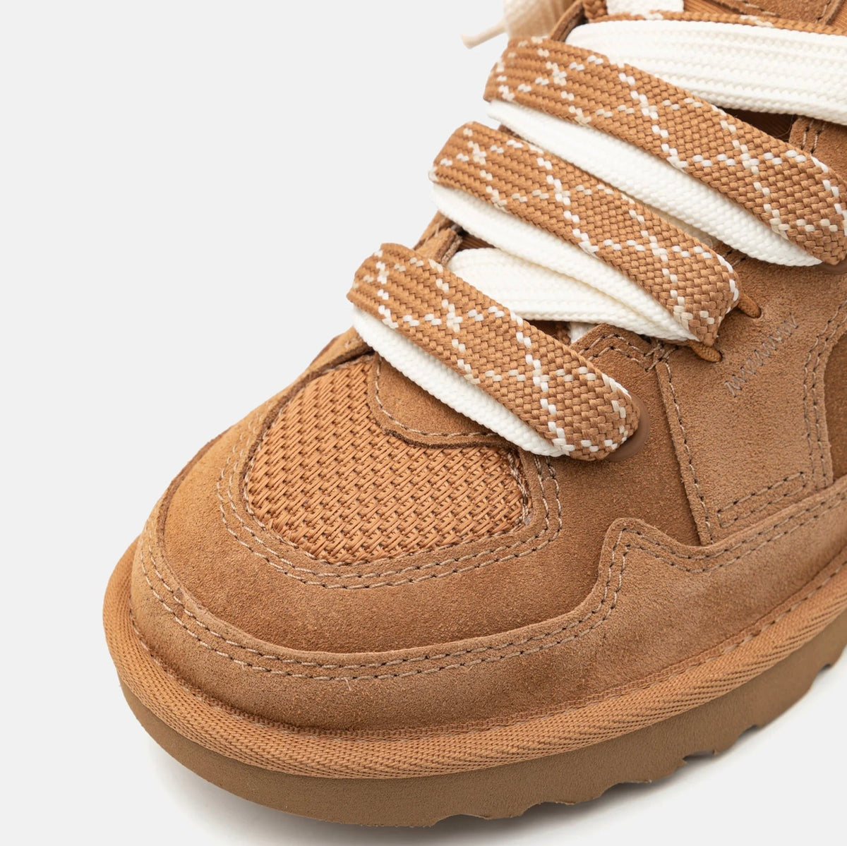 UGG Lowmel Lo Chestnut sneakers donna in pelle scamosciata marrone chestnut, vista dall'alto