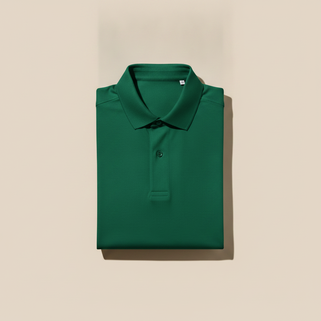 Polo Uomo in Cotone Mercerizzato – Finitura Lucida Premium - Verde Smeraldo
