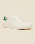 Sneakers Uomo Bianche Classiche – Stile Tennis Senza Tempo - Bianco e Verde
