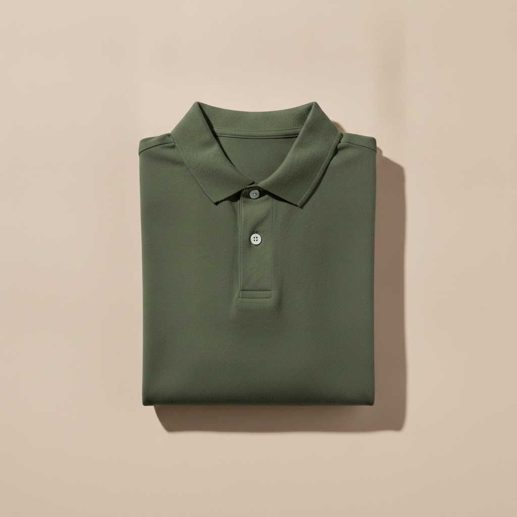Polo Uomo Oversize Streetwear – Vestibilità Ampia Urban - Verde Militare