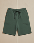 Pantaloncini Uomo con Coulisse in Cotone – Comfort Casual Rilassato - Verde Bosco