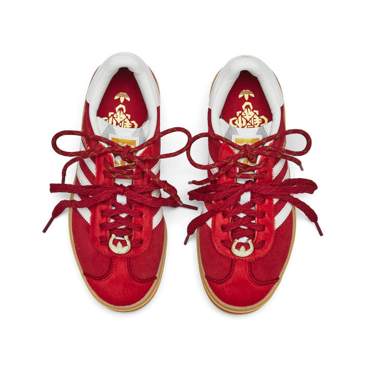 Adidas Gazelle Bold Red Year of the Horse sneakers basse platform donna in rosso - dettaglio tomaia